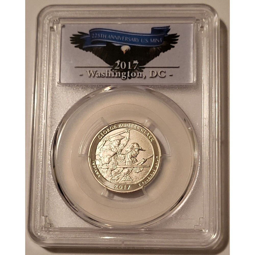 2017 S George Rogers Clark NP Quarter Enhanced SP70 PCGS FDI Washington DC